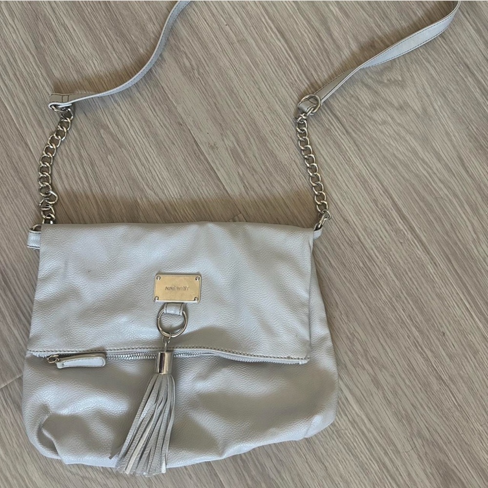 Gray Crossbody Bag